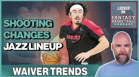 Fantasy Basketball Waiver Trends, Shooting Outliers, &amp; Jazz &amp; Mavericks Shake Up Lineups