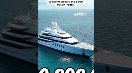 Welcome Aboard the $300 million yacht !!#shorts #youtube #trending #shortsfeed