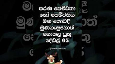 Ex මගතොටදි හම්බුනාම මේවා කරන්න එපා #shorts #education #facts