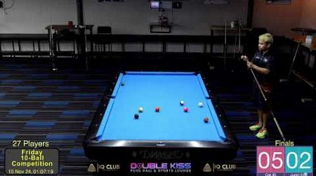 Double Kiss Pool Hall Pattaya, Friday 10 Ball (15/11/24)