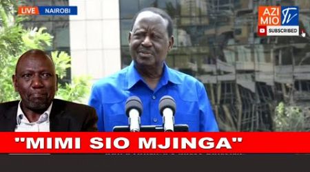 BREAKING NEWS: Raila Odinga rejects AU job offer, attacks Ruto government after impeaching Gachagua!