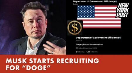 Elon Musk, Vivek Ramaswamy start recruiting for new Department of Government Efficiency