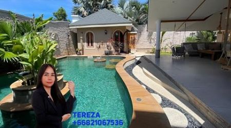 Freehold fully-furnished cozy villa with private salt water swimming pool in Plai Laem, Koh Samui.