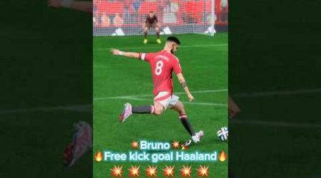 Bruno Fernandes vs Haaland #haaland #brunofernandes #football #sports #fifa #shortsviral