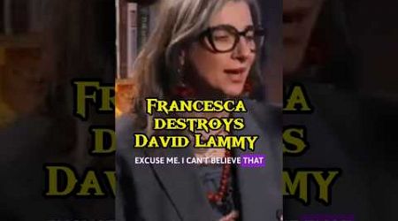 Francesca destroys David Lammy. #shorts #gaza #politics #uk #usa #canada