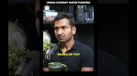 Why Did Urban Company Launched Their Water Purifiers In India - Varun Khaitan | Raj Shamani #shorts