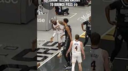 LeBron wanted a bounce pass to get around Wemby