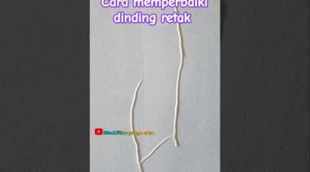 Cara memperbaiki dinding retak #education #tips #rumah #renovation