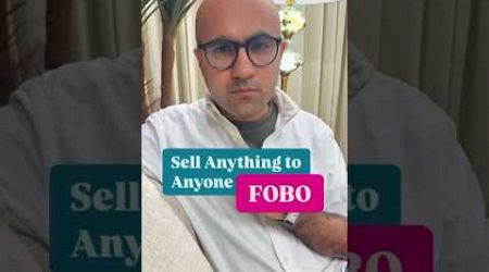 Sell Anything to Anyone FOBO | Business | Sarthak Ahuja