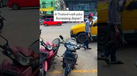 Di Thailand motor wajib pakai keranjang depan?