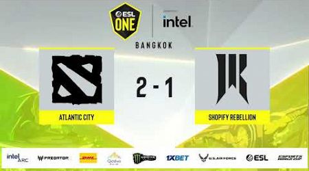 LIVE: Atlantic City vs. Shopify Rebellion - ESL One Bangkok 2024 NA Closed Qualifiers - Stream A