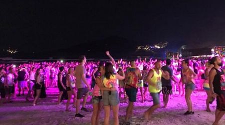 Full Moon Party attracts over 9,000 tourists