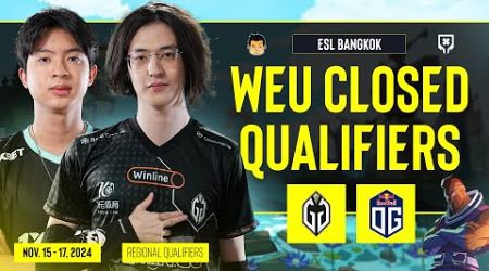 [FIL] OG vs Gaimin GLadiators (BO3) | ESL One Bangkok 2024 - WEU | Closed Qualifiers