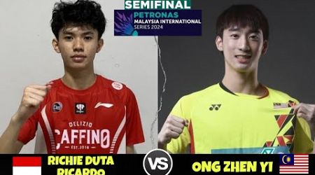 Gaspol! Richie Duta Ricardo vs Ong Zhen Yi - MALAYSIA INTERNATIONAL SERIES 2024 | Semifinals