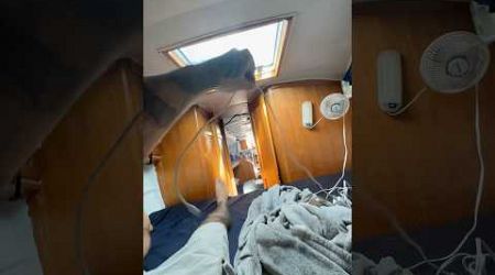 Inside sailboat during ROUGH seas #oahuhawaii #sailboat #kaiwichannel #roughseas