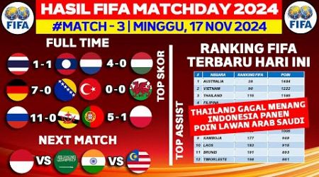 Hasil FIFA MATCHDAY 2024 - Thailand vs Laos - Ranking FIFA Terbaru 2024 Hari Ini