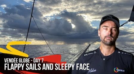 Flappy Sails and Sleepy Face - Day 7 - Vendée Globe