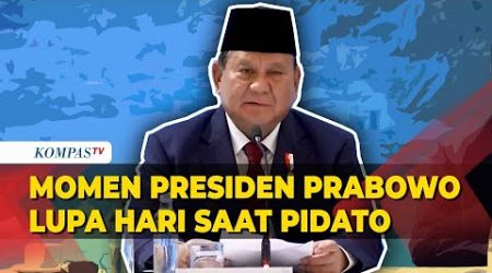 Momen Presiden Prabowo Lupa Hari, Buat Tawa Peserta Indonesia-Brazil Business Forum