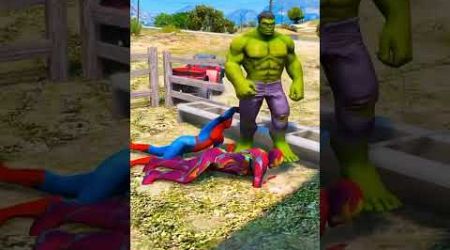 Hulk help iron man and spiderman