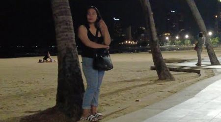 Night Walking on Beach Road Pattaya. 2024