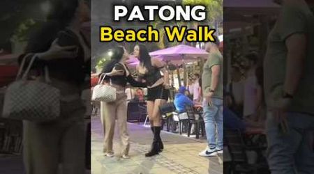 Patong Beach at night | Beach Walk Phuket Thailand 