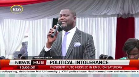 UDA condemns political intolerance after President Ruto was heckled in Embu