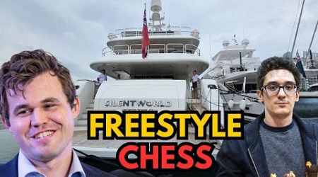 Carlsen and Caruana are going to play on this Yacht | Freestyle Chess in Singapore