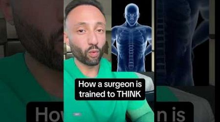 How a surgeon thinks #medical #doctor #surgeon #spine #backpain thx to ​⁠@TheLearnMedicineShow