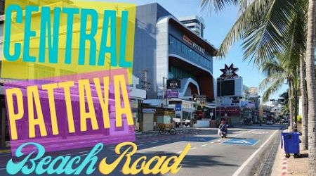 [4K] Central Pattaya Beach Road Early Morning Walk Soi 13/2 Soi 15 November 19 2024