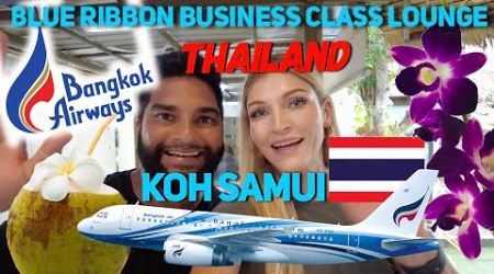 Inside Bangkok Airways Business Class Lounge: Blue Ribbon at Koh Samui Airport USM THAILAND