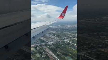 Bangkok Suvarnabhoomi airport landing #thailand #thailionair #travel #shorts