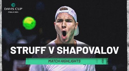 Jan-Lennard Struff v Denis Shapovalov | Germany v Canada | 2024 Davis Cup Final 8 Match Highlights