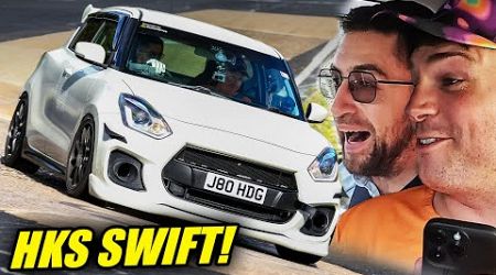 HKS Suzuki Swift Sport vs UNBELIEAVABLE Track Conditions! // Nürburgring