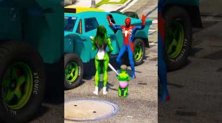 Hulk wife saving hulk car 