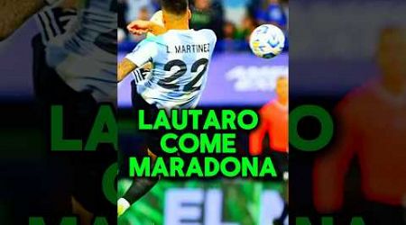 Lautaro Martinez come Diego Maradona #lautaromartínez #maradona #calcio #sport