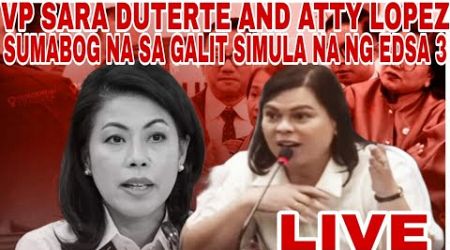 LIVE NOW AT SAINT LUKE MEDICAL CENTER QUEZON CITY VP SARA DUTERTE AND ATTY LOPEZ