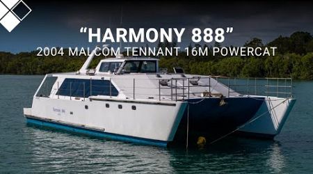 2004 Malcom Tennant 16m Powercat &quot;Harmony 888&quot; For Sale with The Yacht Sales Co. Incorp MHS