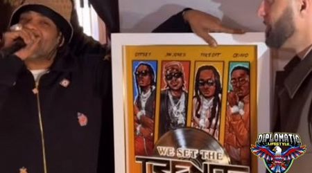 Jim Jones Receives Plaque For &quot;We Set The Trends&quot; | Cam&#39;ron Shooting Video | Dame Pissed Wit Gary