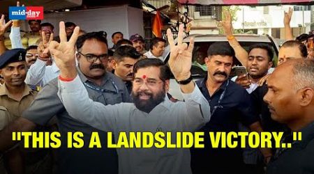 CM Shinde thanks voters as Mahayuti nears Govt formation, Celebrates landslide win with Ladoos