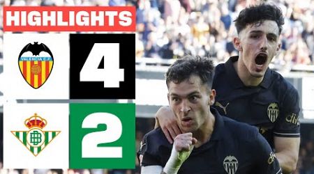 VALENCIA CF 4 - 2 REAL BETIS I RESUMEN LALIGA EA SPORTS