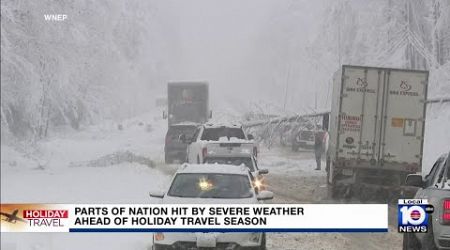 Severe weather hits ahead of Thanksgiving Day travel