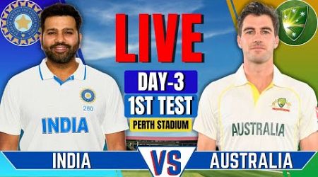 India vs Australia, 1st Test, Day 3 | IND vs AUS Live Match | Live Cricket Match Today | IND vs AUS