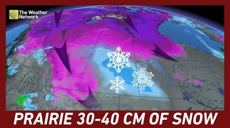 Major Snowstorm Will Hinder Travel on the Prairies