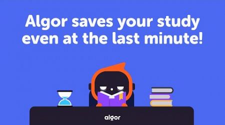 Learn better and faster, optimizing your study time with AI - Algor Education