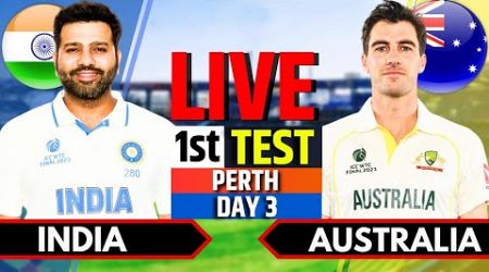 India vs Australia, 1st Test, Day 3 | IND vs AUS Live Match | Live Cricket Match Today, 2nd Session