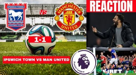 Ipswich Town vs Manchester United 1-1 Live Premier League Football EPL Match Score Highlights Utd