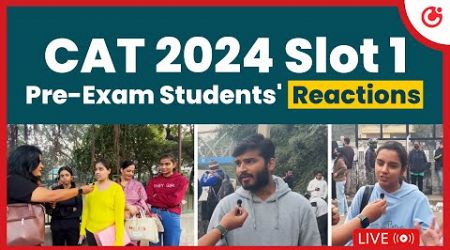 CAT 2024 Slot 1 Pre Exam Student Reaction #topnews #breakingnews #education