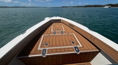 Bonito Boats Australia- 760 Centre Console Update- Custom Teak Eva Flooring Now Installed