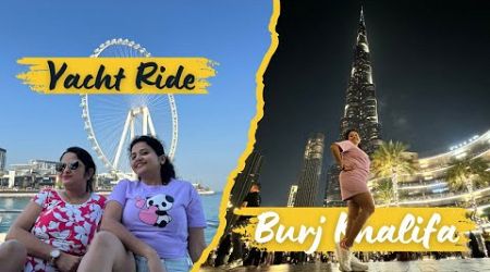 Sky High &amp; Sea Breeze: Burj Khalifa Adventure + Dubai Marina Yacht Escape #burjkhalifa #yachting