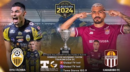 DVO TÁCHIRA VS CARABOBO. FINAL TORNEO CLAUSURA 2024, TRANSMISIÓN TAMA STEREO 103.9 FM